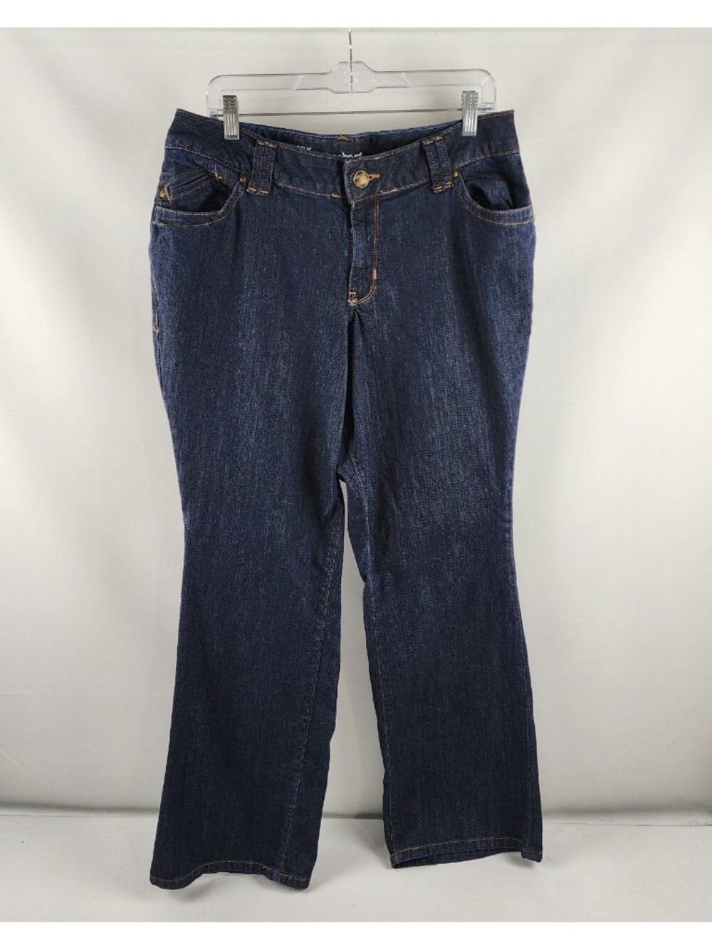 Lane Bryant Jeans Womens 14 AVE Blue Distinctly Bootcut Denim (34x31)